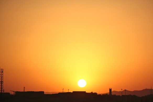 Så här ser solnedgången ut varje kväll